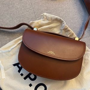 A.P.C Brown Genève bag mini